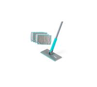 Beldray Anti-Bac Clip-to-Grip All-Surface Mop - Large Mop Head, Tiles/Floor/Window/Mirrors, Hygienic Push Release Handle, 360? Swivel Head, 4 Machine