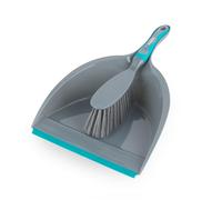Beldray Anti-Bac Dustpan & Brush Set ? Scratch-Free Cleaning, Handheld Sweeping Brush with Shovel, Soft Bristles Treated with Silver Phosphate, Pick
