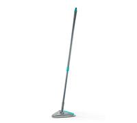Beldray Anti-Bac Triangular Flip Mop - 90° Flip Head for Skirting Boards & Walls, Telescopic Handle 138 cm, Flexible Squeegee For Floors & Windows, 2 Washable Microfibre Pads, Antibacterial Treated