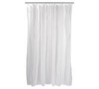Beldray Anti-Mould Striped Shower Curtain - Anti-Bacterial Treated, Easy-Hang, Wipes Clean, Includes 12 Hanging Hooks, 180x180cm, Resists Mould & Mildew