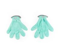 Beldray Antibac Dusting Gloves Set ? Pack of 2 Microfibre Cleaning Mitts, Antibacterial Treated Dusters, Elasticated Cuff, Blinds, Plants, Mirrors,