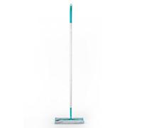 Beldray Antibac Flat Mop - All-in-One Swivel Mop, Dust, Scrub, Clean, & Polish, Wet or Dry, Hard Flooring, 4 Reusable Cloths, Compatible with Disposable Wipes, Antibacterial Treated Fibres