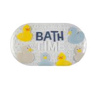 Beldray Antibac Rubber Duck Bath Mat - Non-Slip Suction Base, Cushioned Comfort, 69 x 39cm, Easy-Clean, Resists Stains & Bacteria Build-Up, Waterproof Bathtub Mat for Bathroom