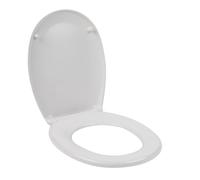 Beldray Antibac Soft Close Toilet Seat - Treated with Silver Phosphate to Prevent Bacteria, 18 Inch, Easy Clean, Duroplastic, Zinc Alloy Hinges, Standard Size Toilet Seat 37 x 43cm