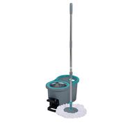 Beldray Antibac Spin Mop & Bucket Set - 360° String Mop with Additional Head, 4 Litre Mop Bucket with Carry Handle, Pedal-Powered Spin-Dry System, Antibacterial Treated Fibres, LA036430UFFEU7