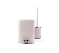 Beldray Bathroom Bin And Toilet Brush Set 3L Grey