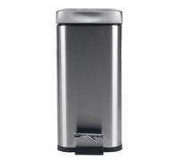 Beldray Bathroom Pedal Bin 5L Capacity Rectangle Soft Close Stainless Steel