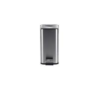 Beldray Bathroom Pedal Bin 5L Capacity Rectangle Soft Close Stainless Steel