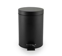 Beldray Bathroom Pedal Bin Soft Close Lid 3 L Capacity Portable Handle Black