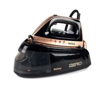 Beldray Steam Station Iron - Steam Generator Iron, Detachable 1.2L Water Tank, Smooth Glide Soleplate, Powerful Steam Burst, Vertical Steam, Adjustable Temperature Dial, 2400W, Rose Gold, BEL01137-150