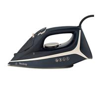 Beldray BEL01526-150 Ultra Sleek Steam Iron - Ceramic Soleplate, Easy Fill 300ml Water Tank, Anti-Calc & Drip Functions, Easy-Grip Handle, 140 g/min Steam Shot & Spray Function, Navy/Platinum, 2600W