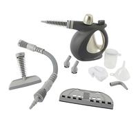 Beldray BEL0701TT Titanium 10 in 1 Steam Cleaner - Chemical-Free Multi Surface Cleaner, 250ml Water Tank, Accessory Head Kit Included With Measuring Jug & Funnel, Window Cleaner, 4m Power Cord, 1000W