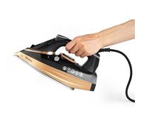 Beldray BEL0820NC-150 Steam Iron - Ultra Ceramic Dual Soleplate Technology, 300ml, Variable Steam Control, 200 G/Min Steam Shot, Anti-Calc & Anti-Drip, Comfortable Grip Handle, 3100W, Copper Edition