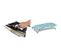 Beldray BEL0820PL Ultra Ceramic 3100W Steam Iron + Beldray LA023735SEW Table Top & Desk Ironing Board, 73 x 31cm