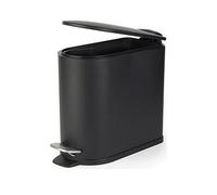 Beldray Black 5L D Shape Bathroom Bin Black