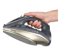 Beldray Cordless Steam Iron 2-in-1 Ceramic Soleplate 230ml 2600W Titanium