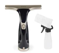 Beldray Cordless Window Vacuum Plus - Handheld & Rechargeable Vac for Streak Free Windows, Mirrors & Glass Cleaning, 60 ml Removable Water Tank, Includes Spray Bottle & Wipe Pad, Platinum, BEL02003