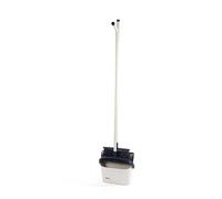 Beldray Long Handled Dustpan & Brush - Extendable Sweeping Broom from 66 to 120 cm, Rubber Lip to Collect Dust & Debris, Clips Together for Easy Storage, Compact, Durable Non-Scratch Bristles