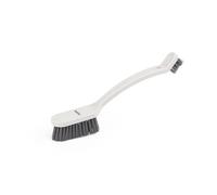 Beldray Scrubbing Dual Sided, Larger Dirt & Grime, Smaller Brush with V-Shaped Bristles for Narrow Deep Cleaning, Precision, Non-Scratch, White, One Size