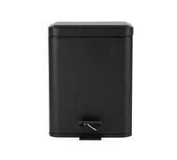 Beldray Double Compartment Bin - 5 Litre Dual Separation Waste Bin, Rectangular Rubbish Bin, Removable Inner Buckets, Suitable For Bedrooms & Bathrooms, Foot Pedal Function, Black, LA035235BLKFEU7