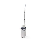 Beldray Deep Clean Ultimate Flat Head Mop & Bucket Set - Triple Function System with Fresh & Dirty Water Compartments, Integrated Spray, 180° Swivel Mop Head, 2 Scrubbing & Polishing Pads, 2L Tank