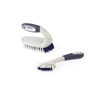 Beldray Grout Scrub Brush Set Stiff Bristles with Integrated Scraper NonS