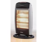 Beldray Oscillating Halogen Heater - Tip Over Cut Out, Overheat Protection, 3 Heat Settings, Instant Heat, Glow Light, Carry Handle, Replaceable Bulbs