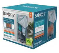 Beldray Pod System - Convert Heated Clothes, Hot Air Circulation, Compatible with Most 3 Tier Airers (65 x 55 x 145cm), Fast Drying, Low Run Costs, LA034290UKF, Large