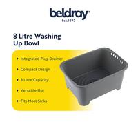 Beldray Kitchen Sink Washing Up Bowl Dish Wash Drain Integrated Drai
