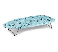 Beldray LA023735SEW Small Tabletop Ironing Board - 73 x31cm, Sewing Accessory Print, 100% Cotton Cover For Smooth Pressing