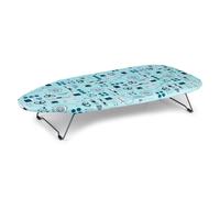 Beldray LA023735SEW Small Tabletop Ironing Board - 73 x31cm, Sewing Accessory Print, 100% Cotton Cover For Smooth Pressing, Foldable Legs, Lightweigh