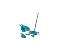 Beldray LA024152TQ Cleaning Bundle with Broom Dustpan and Brush Set Scrubbing Dish Brushes Long Handled Indoor Floor Sweeping Washing Up Brushes B