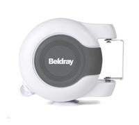 Beldray LA027016 Retractable Washing Lines - 2 x 13m Double Reel Clothesline, Extendable, Outdoor & Indoor Use, Naturally Dry Laundry, Wall Mounted Airer, Pivoting Wall Bracket & Fittings Included
