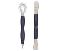 Beldray LA030124FEU7 Deep Clean Dual-Sided Detail Brushes ? Brush Head for Scrubbing, Oval Flexible Brush Head for Hard-to-Reach Areas, Rubber Heads