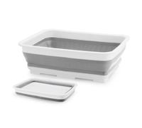 Beldray LA030191GRY Collapsible Washing Up Bowl - Foldable Washing Basin For Dishes, Pots & Pans, Compact Storage, Space Saving, Kitchen Sink Bowl,