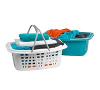 Beldray 26 Litre Set of 2 Laundry Baskets - Blue