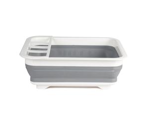Beldray LA031051 Collapsible Dish Draining Board, White/Grey