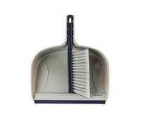 Beldray LA034054FEU7 Deep Clean Dustpan & Brush - Large Plastic 2.5L Dustpan with Rubber Lip, Dual-Action Lightweight Sweeping Brush, Soft Bristles to Collect Fine Dust, Firm Bristles to Remove Dirt