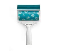 Beldray LA034221UFFEU7 Antibac Plus Gel Roller - Portable Sticky Pet Scraper Edge, Washable, Removes Lint, Fuzz, Dog and Cat Hair from Clothes/Upholstery, Blue