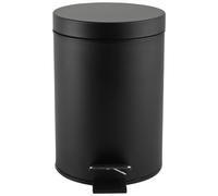 Beldray LA038098BLKFEU7 Bathroom Pedal Bin - Small Round Stainless