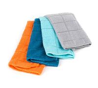 Beldray Microfibre Cleaning Cloths, Carbon steel, 4pc Assorted Colours, 4 Piece