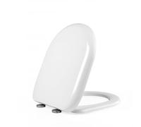 Beldray LA072771PEU7 35.5 x 44 cm, White Anti-bac Soft Close Lid, D-Shaped, Quick Release Zinc Alloy Hinges, Easy to Install & Remove, Seat Size (w x d), Fits Most Standard Toilets, Duroplastic