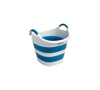 Beldray LA073853EU7 35L Collapsible Laundry Basket, Square Foldable Clothes Hamper, Space Saving Storage Bin, Compact Design, Rubber-Grip Carry