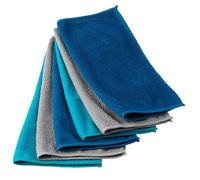 Beldray LA077707UFEU7 Anti-Bac Microfibre Cleaning Cloths - 6 Pack, Super Absorbent, Treated with Zinc Pyrithione, Machine Washable, Reusable Towels, Multipurpose Dusters, Streak-Free Cleaning