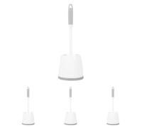 Beldray LA080714UFFEU7 Antibac Toilet Brush - Toilet Cleaner With Holder, Durable & Tough Bristles Treated To Eliminate Bacteria Build Up, Secure Brush Topper, Compact Non-Slip Base For Bathrooms