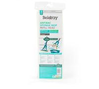 Beldray LA080813UFEU7 Antibac Refill Head, Replacement Pad LA026477PK10UFEU Easy Wring Sponge Mop, No Streaks & Drips, Strong & Durable, Grey/Blue, 30.5 x 10.5 x 3 cm