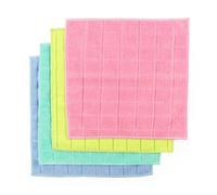 Beldray Microfibre Cleaning Cloths - Pack of 4 Multifunctional Dusting Cloths, Washable and Reusable, Non-Abrasive, Chemical-Free Cleaning, Super Absorbent, 30 x 30 cm, Bright Colours