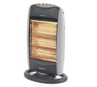 Beldray Oscillating Halogen Heater - Tip Over Cut Out, Overheat Protection, 3 Heat Settings, Instant Heat, Glow Light, Carry Handle, Replaceable Bulbs