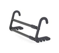 Beldray Radiator Airer Set - Pack of 2 Drying, Handy Clips for Socks & Underwear, Extendable to 46 cm, 1kg Capacity Per Rack, Ideal for Towels, Easy to Assemble, Black, Small