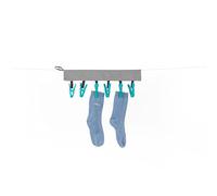 Beldray Pack of 2 Peg Hangers - Clip & Hang Sock Hangers for Washing Line and Airers, Indoor and Outdoor, 2 x 34.5cm Length, Maximise Drying Space, 6 Pegs Each, Perfect for Socks and Delicates